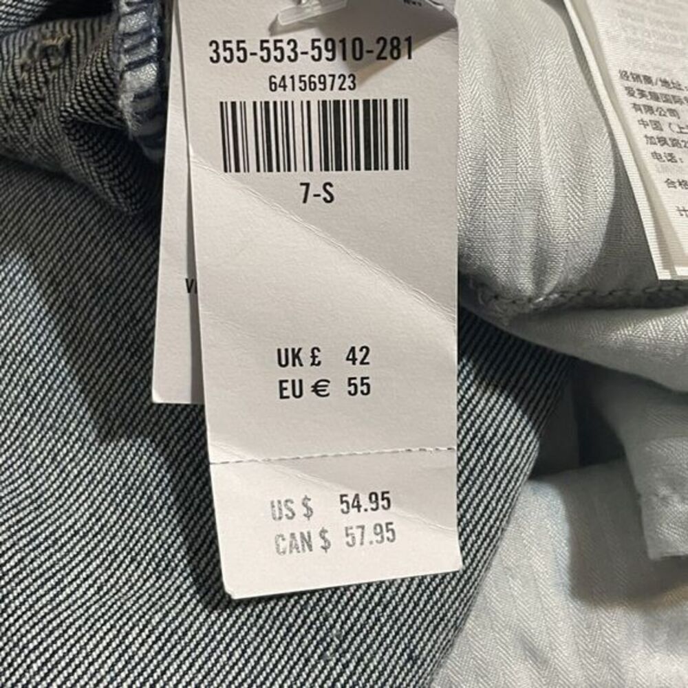 Hollister Jeans‎ Juniors Sz 7S High Rise Crop Slim Straight Vintage Stretch NWT - Picture 10 of 11